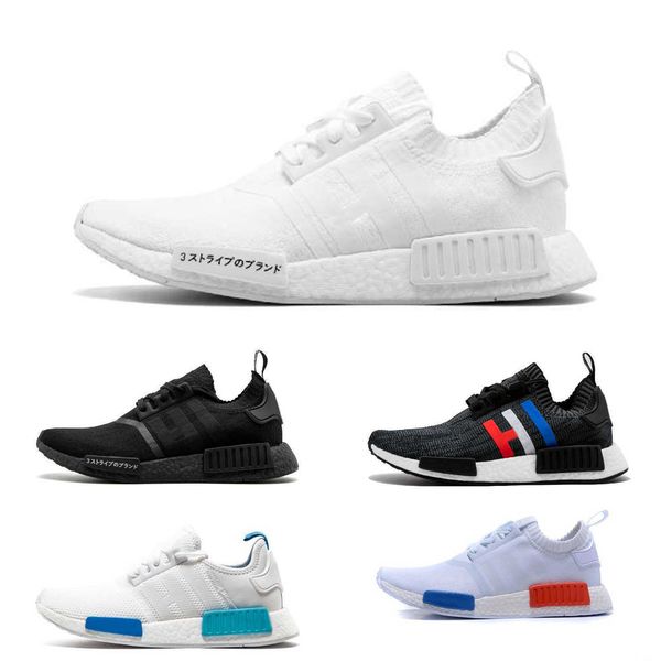 

nmd r1 japan triple white black men running shoes bred og cream oreo camo mens trainers women sport sneakers size 36-45