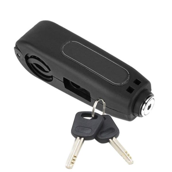 

bike locks portable handlebar lock bicycle grip security motorcycle padlock with keys accessories