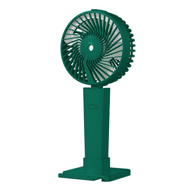 

electric fans spray fan portable handheld usb rechargeable with led light cooling air conditioner humidifier mobile phone holder
