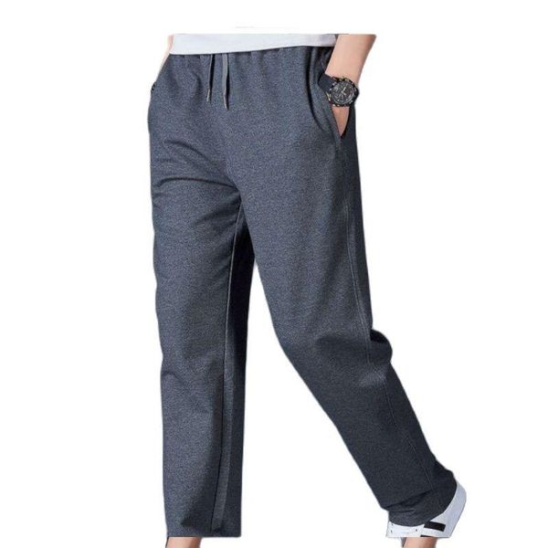 

men's pants 2021 casual sports fashion straight leg spring and autumn big student, Black