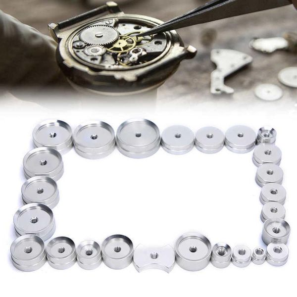 

repair tools & kits watch parts 25pcs capping machine dies aluminum alloy back case closer for watchmaker tool