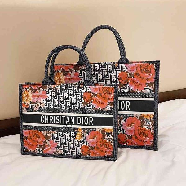 

large bag women's new simple fashion printed hand large capacity tote size purses