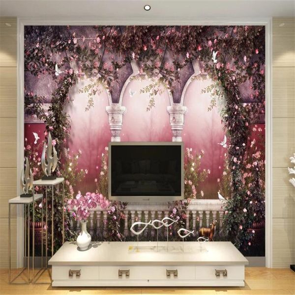 

wallpapers milofi custom 3d wallpaper murals european arches idyllic roman columns for living room bedroom background wall