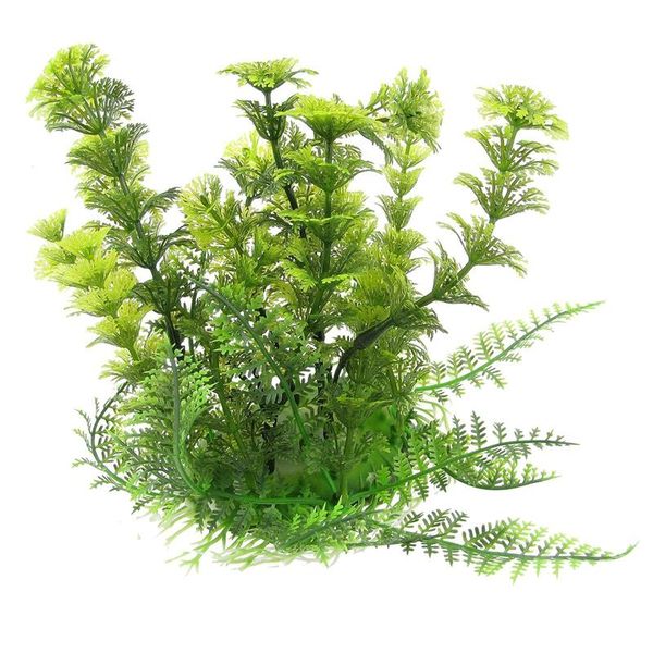 

decorative flower plastic sea plants water green for aquarium decorations