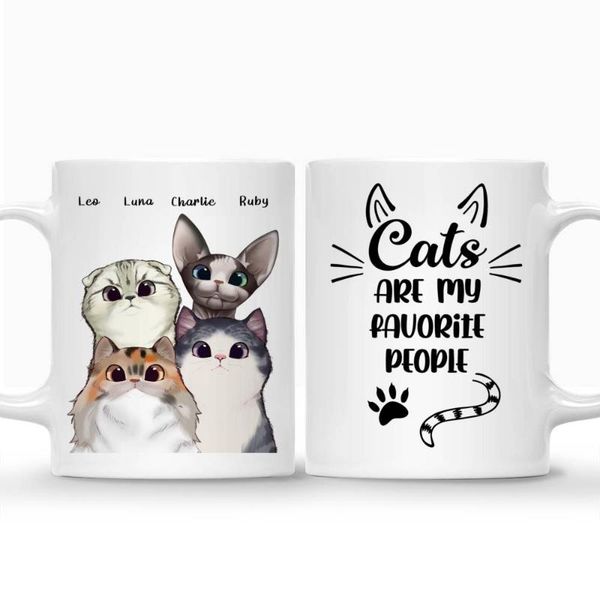 

mugs cat lovers personalized mug girl and cats curious coffee cups gift for family diy 11/15 oz rr2030