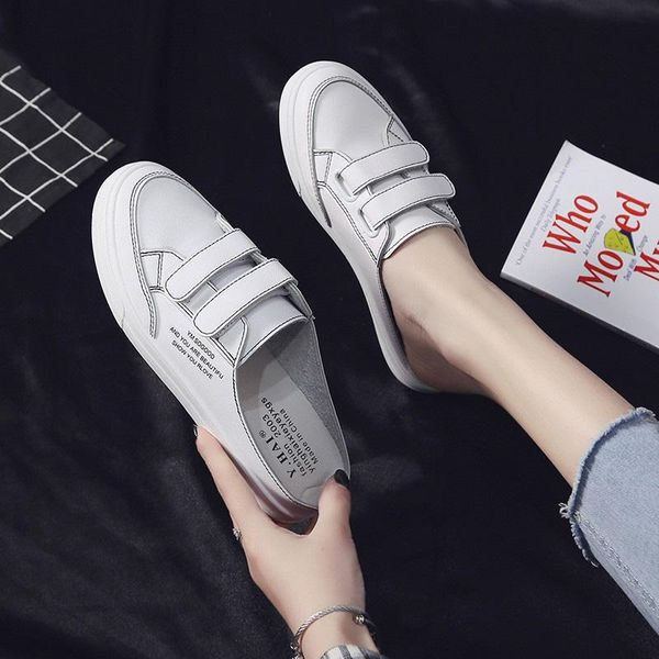 

small white shoes women summer 2021 baotou half slippers wear fashion cool drag no heel lazy butterfly, Black