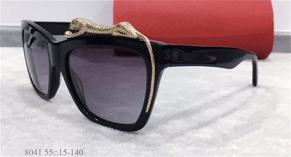 occhiali da sole fashion design 8041 montatura cat eye con decorazione animale stile semplice e trendy occhiali protettivi uv400 estivi per esterni di alta qualità