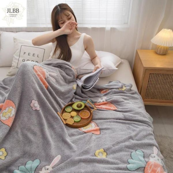 

blankets soft blanket suitable for home office travel bedding flannel comfortable water absorption double bed sheet quality f0285