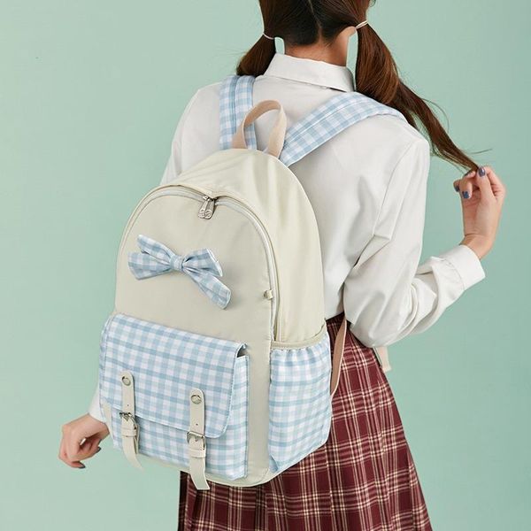 

school bags backpack female 2021 junior high student primary schoolbag japanese small fresh large capacity backpac