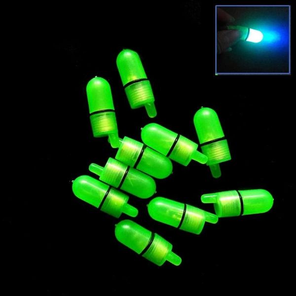 

fishing accessories attacked 10 portable buns led floating light rod bitten sports night in the open air green