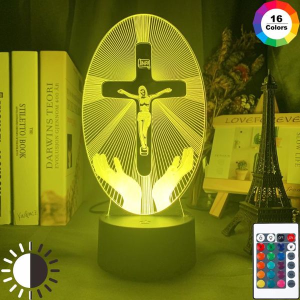 

night lights crucifixion of jesus led light for church decoration cool gift christians usb battery powered room table lamp