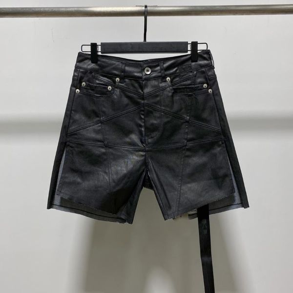 

women's shorts owen seak women casual harem oil cotton gothic clothing summer high street black, White;black