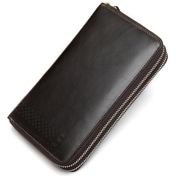 

wallets mens genuine leather men's wallet with coin zipper pocket male purse handy bag for phone card holder hand men, Red;black
