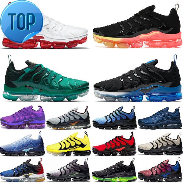 

original tn plus running shoes for men women triple black white cherry fresh atlanta hyper blue 095 bred pure platinum mens trainers sport