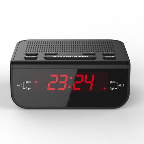 

other clocks & accessories led alarm clock deskfm radio digital with sleep timer snooze fuction compact modern design reloj pared gi