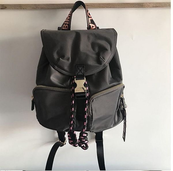 

fashion classic lady backpack, nylon waterproof outdoor backpack 15 inch lapbag ins trend style