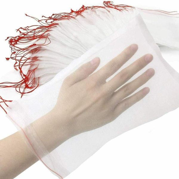 

planters & pots 100 pcs garden plant fruit protect drawstring net bags insect-repellent reusable protection against insect pest bird