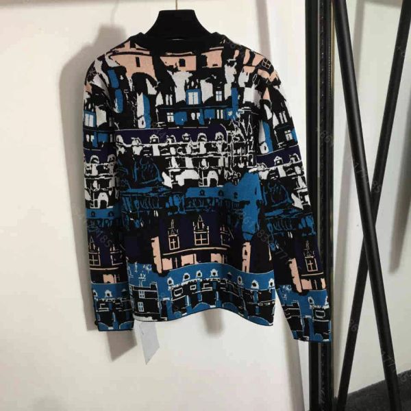 

winter designer clothes hoodie sweater women cc brand wool knitting hoodies coat logo pattern long sleeve shirt girl casual round neck pullo, White;black