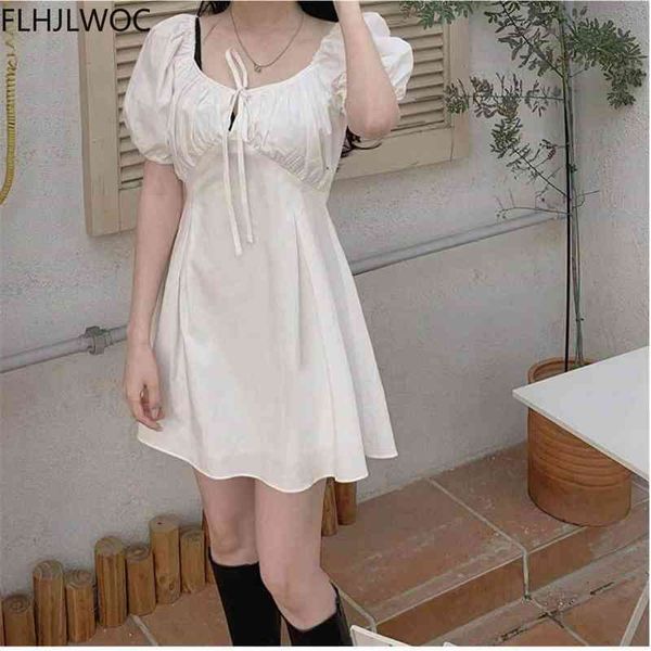 

casual dresses cute sweet girls bow tie solid white japanese kawaii fashion style slim vestidos little black chic lolita y957, Black;gray