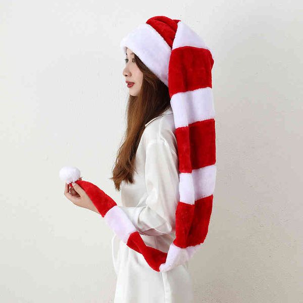 

christmas new creative hat 1.3m long hat plush party decoration