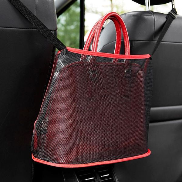 

storage bags universal car seat side mesh net bag luggage holder pocket trunk cargo nets organizer auto interior accessories