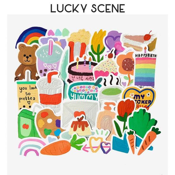 

wall stickers cartoon sticker cute diy waterproof movable cellphone lapwater bottles decorative pvc s01255