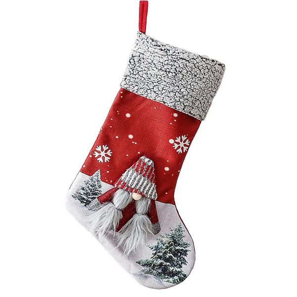 

christmas decorations branches faceless doll socks festival supplies ornaments gift bag durable non-woven fabric nylon multicolor pendant