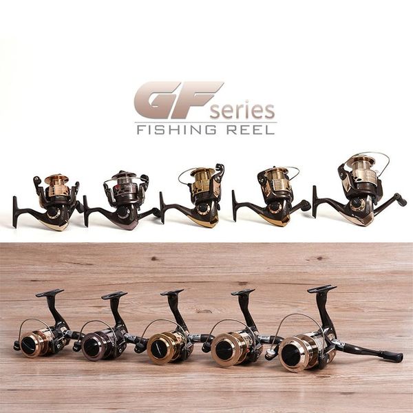 

gf1000-5000 series plastic steel spool spinning reel 8kg max drag folding handle line saltwater fishing accessories tools baitcasting reels