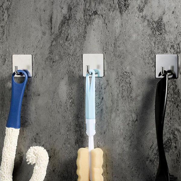 

robe hooks stainless steel punch-kitchen set strong adhesive coat for wall metal towel accessories