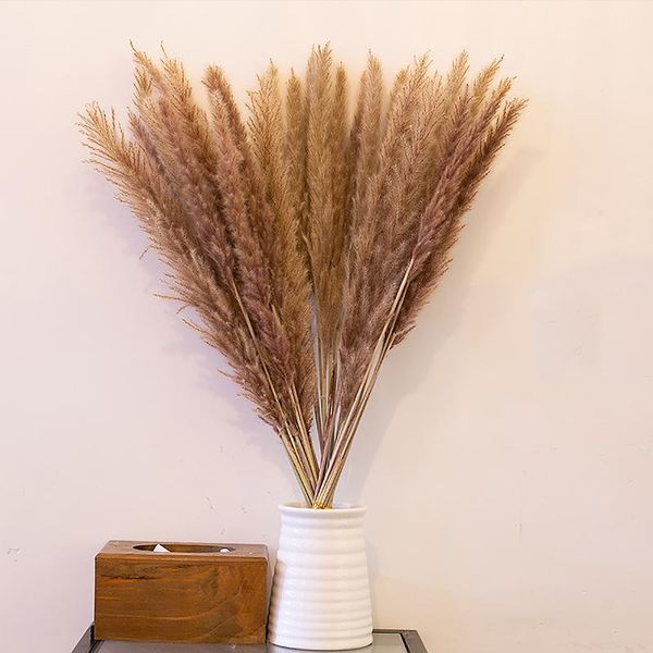 

decorative flowers & wreaths artificial pampas grass dried reed bouquet fake flower for home decor wedding birthday party decoration