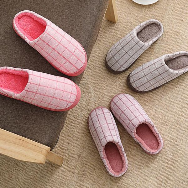 

slippers sagace mens women's cute warm cotton soft plush home indoor outdoor non-slip comfortable couple #45, Black