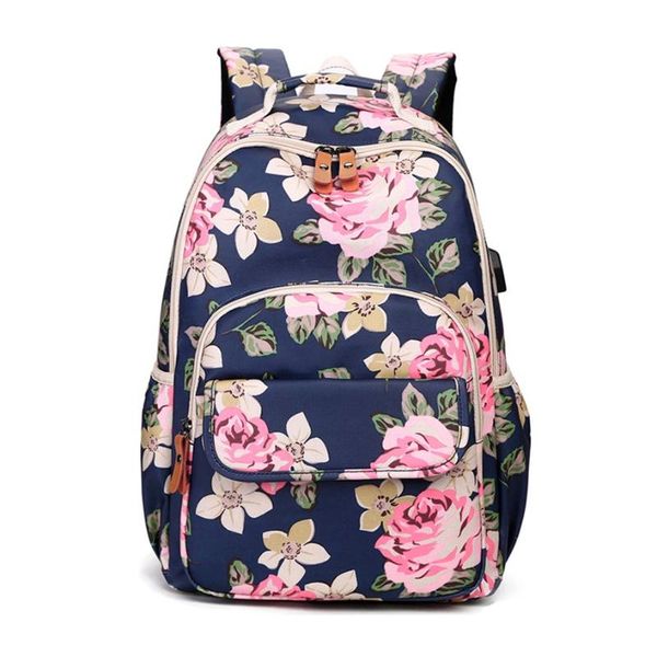 

kids pink flower backpack floral school bags for teenage girls book bag cute backpacks children girl