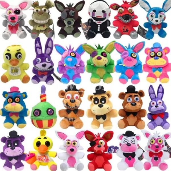 Parti Favor FNAF Peluş Oyuncaklar Bonnie Chica Cupcake Foxy Altın Fazbear Nightmare Kardeş Konum Çocuk Oyuncak Doğum Günü Noel Hediyeleri