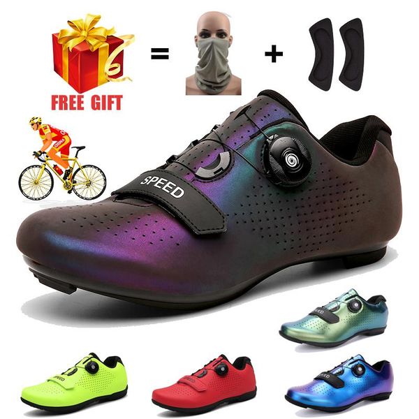 

men professional road bike speed sneakers women mtb spd tyle dirt bicycle footwear male spinning flat cycling racing shoes, Black