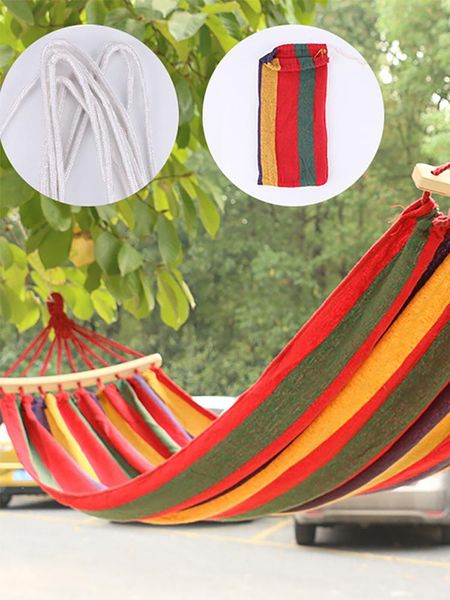 

camp furniture portable hanging hammock indoor home bedroom lazy chair travel outdoor camping swing thick canvas bed