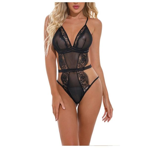 

bras sets women lingerie erotic dress for female underwear halter perspective bodysuit lace porno babydoll costumes, Red;black