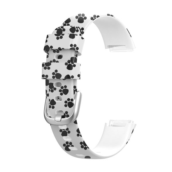 Silikon-Ersatzbänder, Bandmalerei, Leoparden-Tarnung, Himmel, für Fitbit Luxe, 100 TEILE/LOS