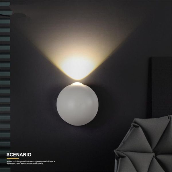 

wall lamp modern magic space ball lamps led outdoor waterproof balcony sconce lights staircase bathroom el corridor lighting