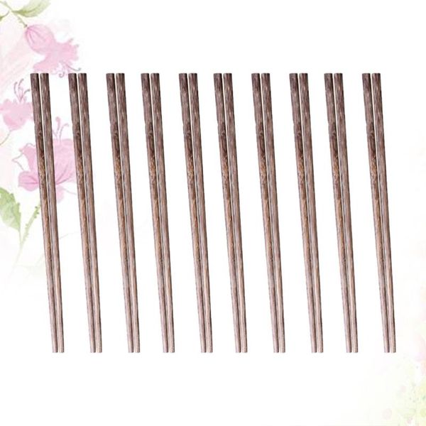 

chopsticks 10 pairs wooden restaurant rice tableware kitchen dining dinnerware
