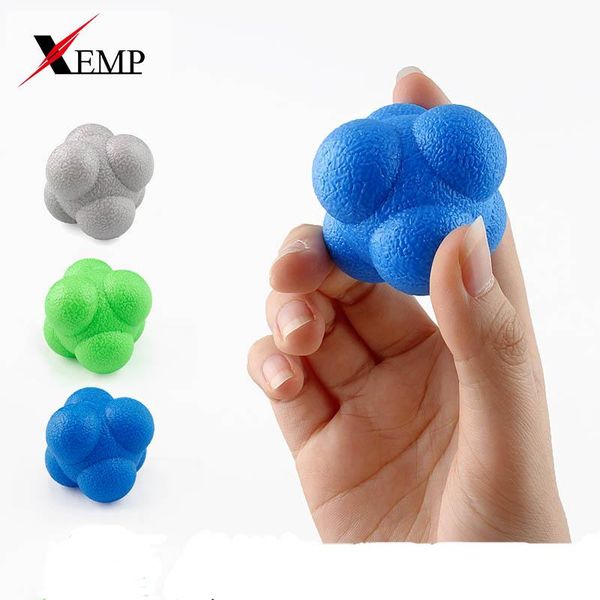 

hexagonal reaction ball silicone agility coordination reflex exercise sports fitness training balls