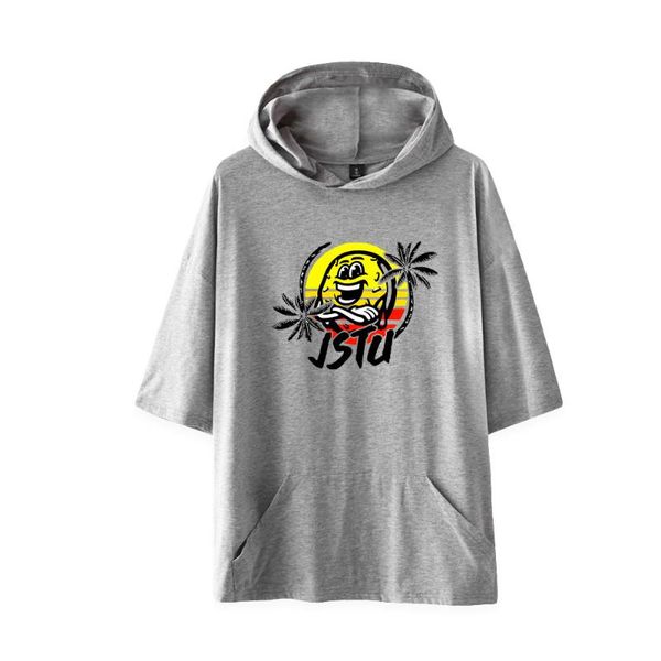 

men's hoodies & sweatshirts kpop morejstu fashion hooded t shirts summer short sleeve t-shirts men women casual streetwear clothes to, Black