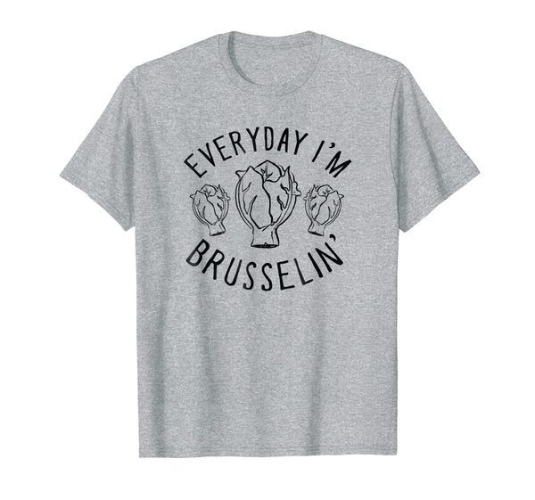 

everyday i'm brusselin' vegan shirt for men women kid funny, White;black