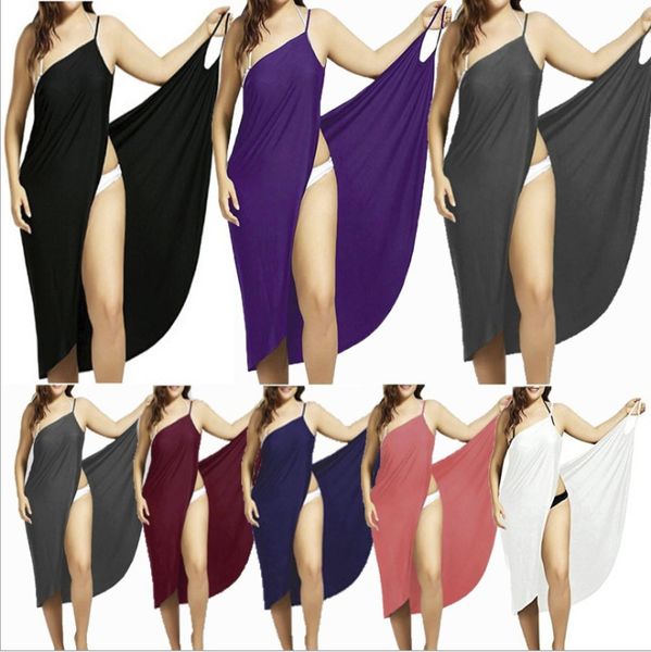 

fashionable short 2021 splicing skirt solid color beach with suspender jumpsuit, Black
