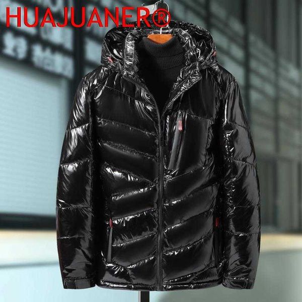 

shiny men's leather jacket, casual coat, waterproof, thick and warm, stand collar, 5xl, 7xl, 9xl, 2022 winter new series, Black