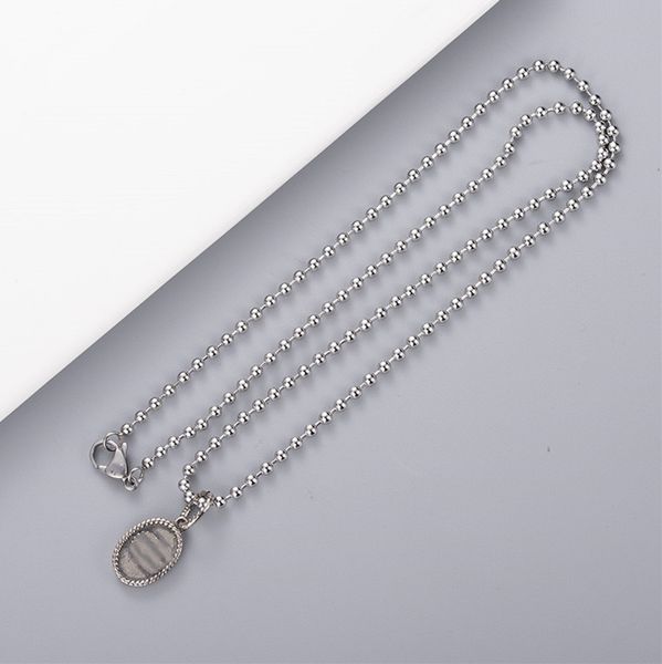 

fashion couple chain necklace creative pattern retro chain necklace 925 silver plated material pendant jewelry supply nrj