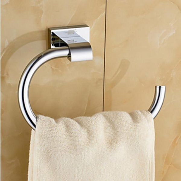 

ly arrival chrome bathroom shower towel bar ring rack wall mounted rings