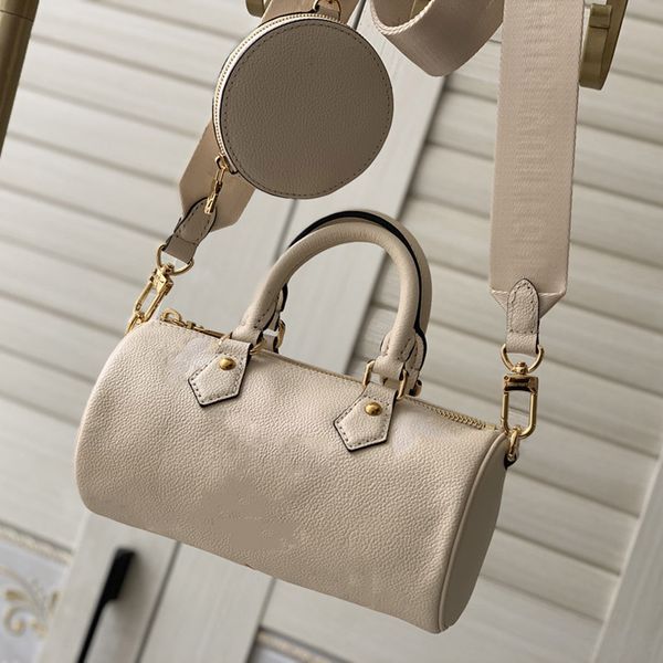 

2021 luxury ladies bags fashion handbag leather production generous and comfortable woman cylinder m45708 size:20*10*10cm