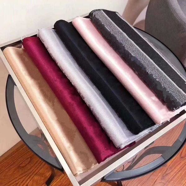 

2021 rand scarves womens senior long single layer chiffon silk shawls fashion tourism soft designer luxury gift printing scarf, Blue;gray