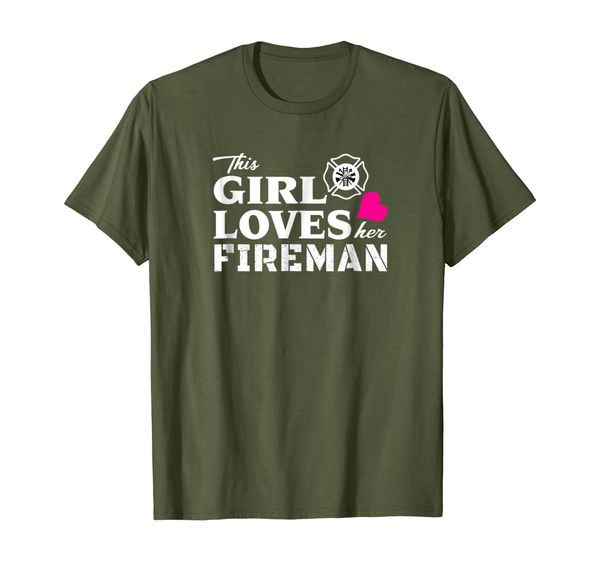 

This Girl Loves Her Fireman - Firefighter Wife Shirt, Mainly pictures