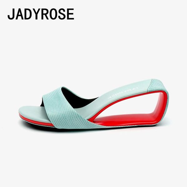 

real leather women light blue sandals fashion ladies outside beach summer shoes 6cm fretwork high heels sandalias mujer pumps, Black